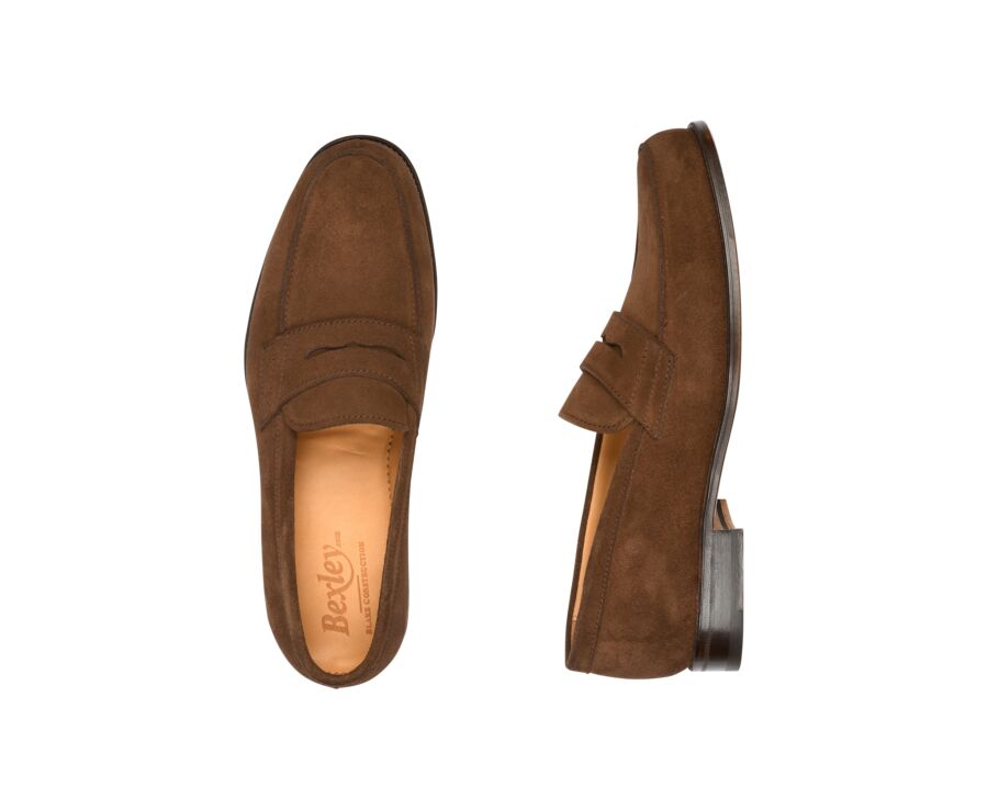 Mocassin homme Velours Havane - WEMBLEY CLASSIC