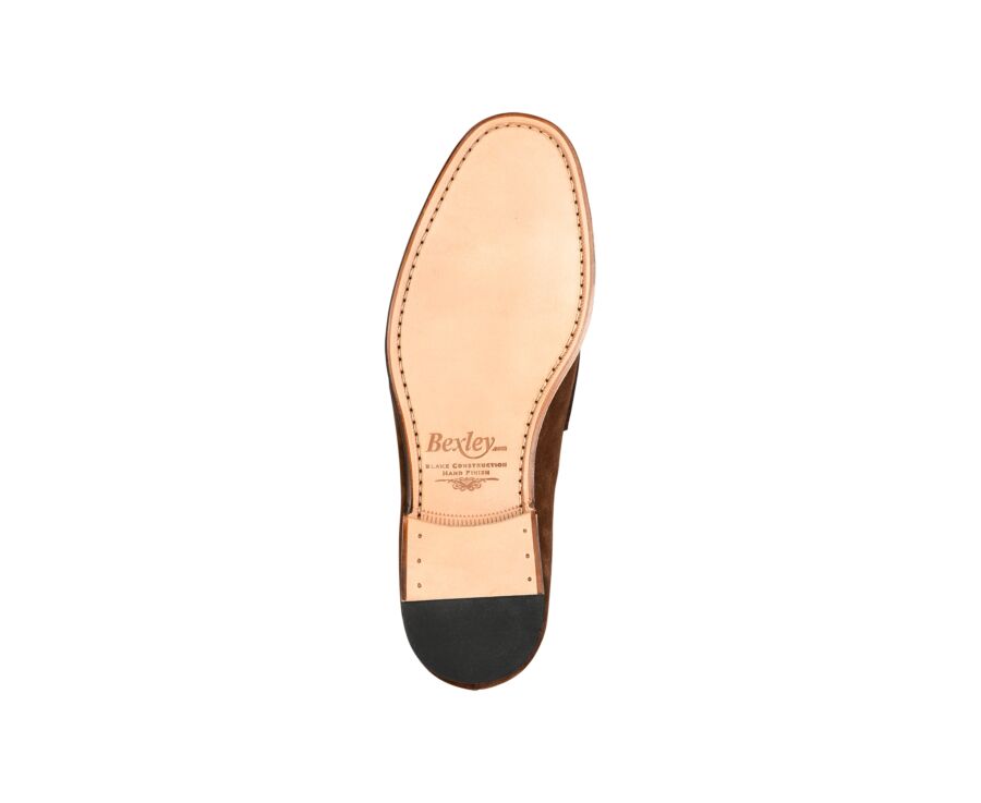 Mocassin homme Velours Havane - WEMBLEY CLASSIC