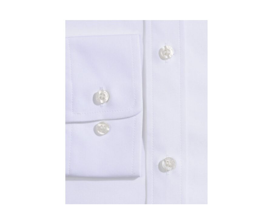 Chemise blanche coton popeline - Col français - LOUIS
