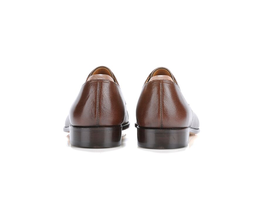 Derbies homme Châtaigne Grainé semelle cuir - MAYFAIR CLASSIC