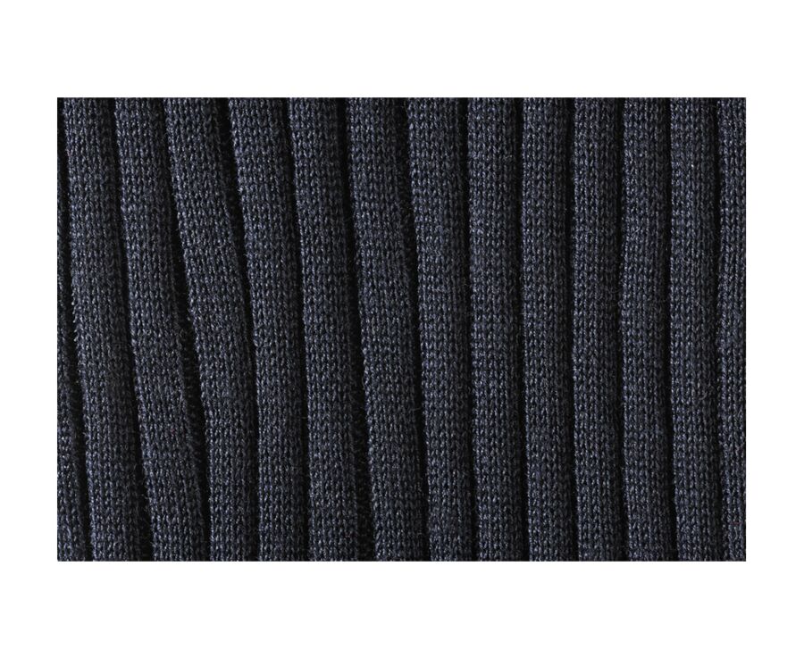 Chaussettes hautes homme fil d’Écosse Noir