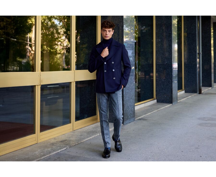 Manteau homme type Caban Marine - GAËLAN