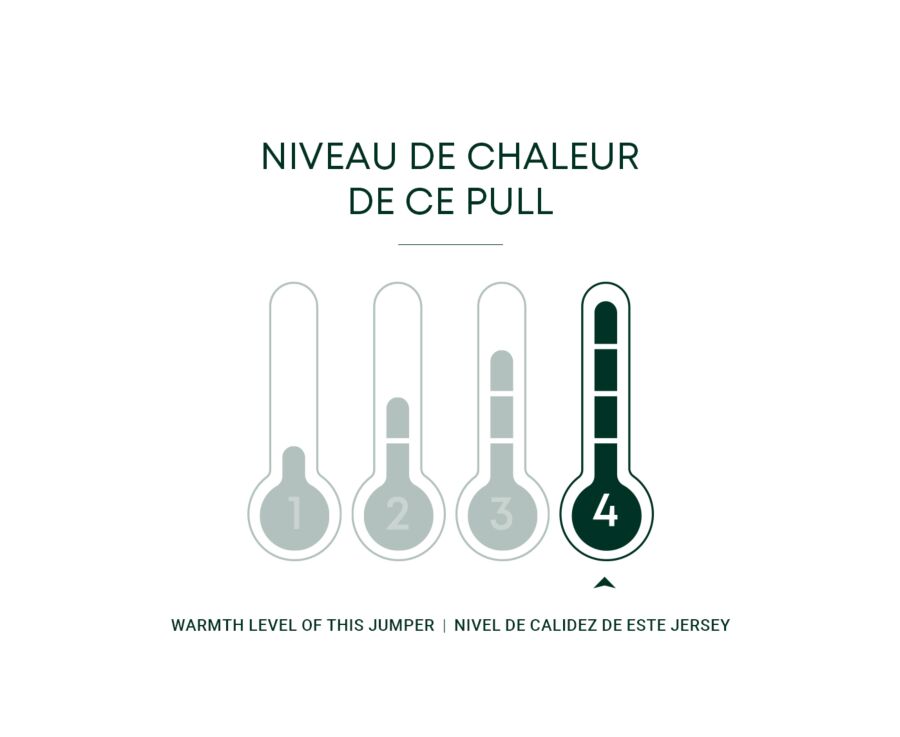 Pull homme laine col zippé Bleu Foncé Chiné - KENNETH