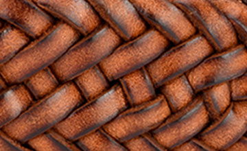 Cuir de vachette ceinture tressée