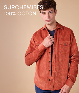 Surchemise homme en coton
