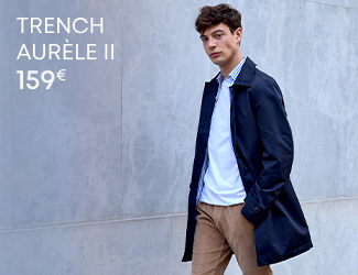 Trench homme Aurèle II bleu marine