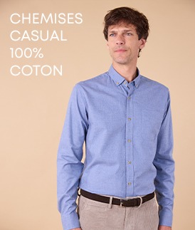 Chemise en velours bordeaux pour homme