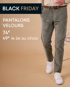 Pantalons Velours pour homme à motif discret