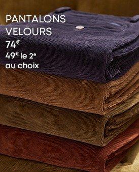 Pantalons en velours pour homme empilés, plusieurs couleurs
