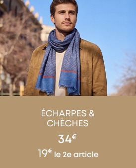 écharpes et chèches pour homme