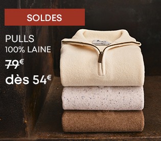 Pulls en laine empilés, modèles zippés et classiques en promotion