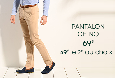 Pantalons chino homme
