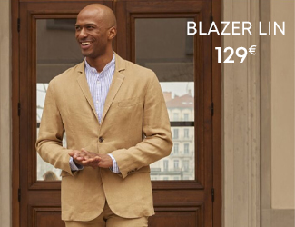 Blazer lin homme