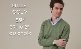 Pull coton bio cachemire homme