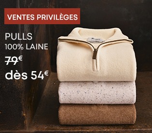 Pulls en laine empilés, modèles zippés et classiques en promotion