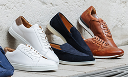 Chaussures décontractées blanches et bicolores