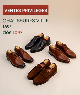 Chaussures de ville homme en cuir – Ventes Privilèges dès 109€