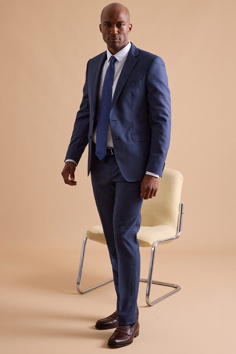 Costume Lazare Bleu chiné