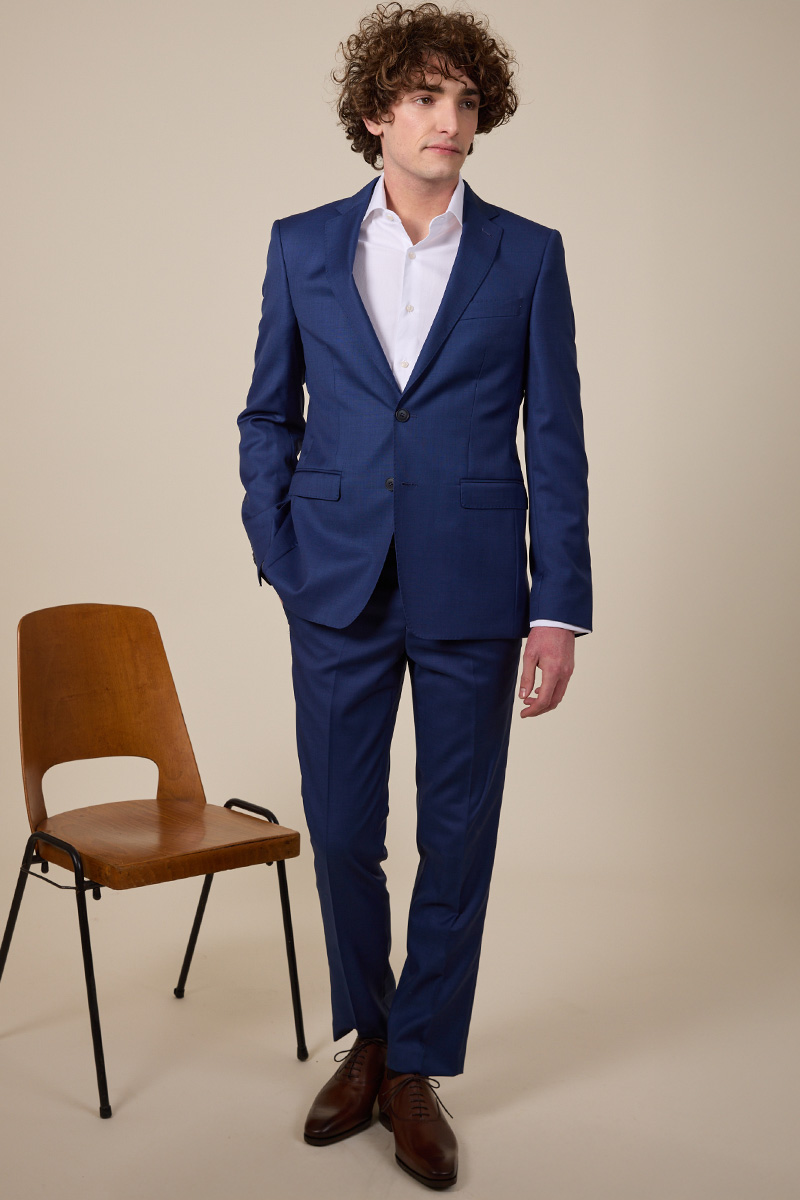 Costume Lazare  modernité en Bleu franc