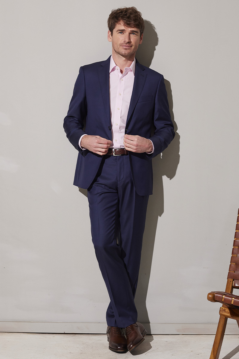 Pantalon costume homme bleu online