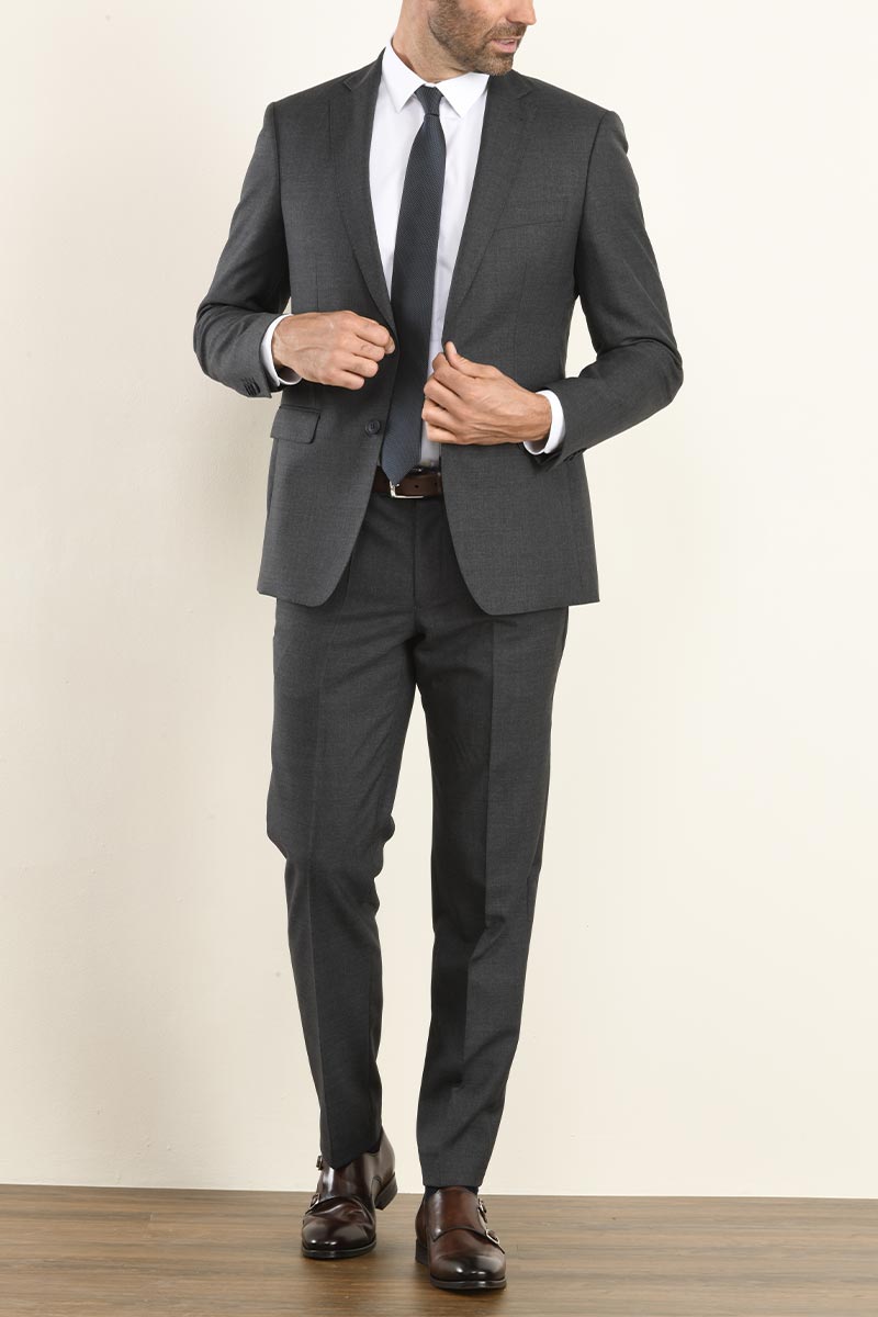 Costume 3 Pièces Homme - Veste, Gilet, Pantalon - Coupe Slim Moderne Pour Soirée, Mariage, Bureau
