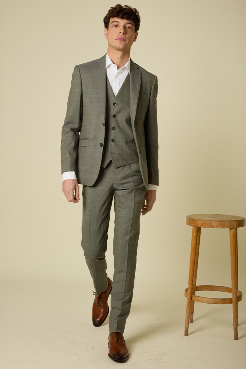 costume Lazare Kaki Clair Chiné