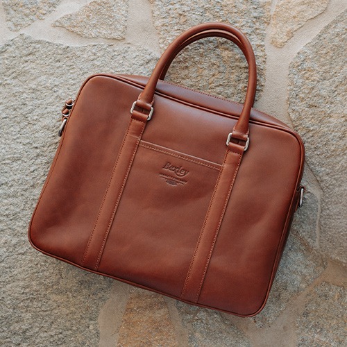 Cartable en cuir homme