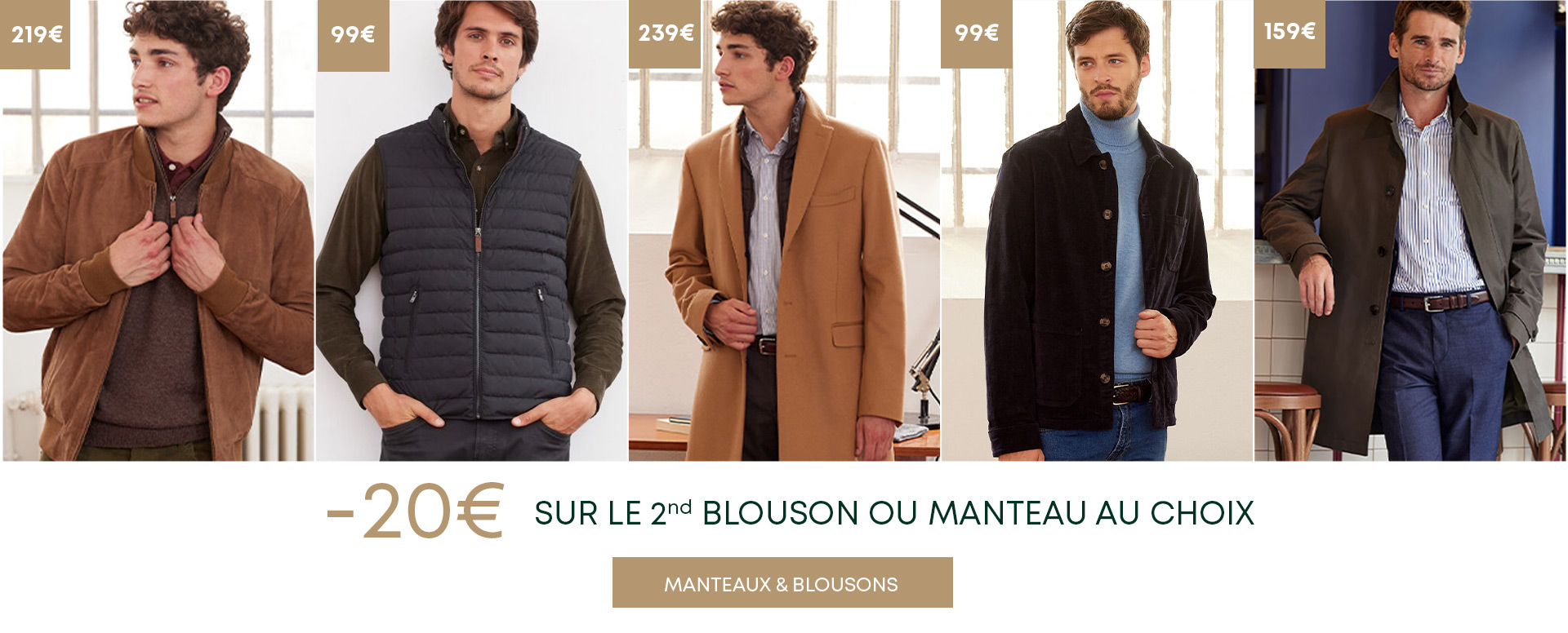 Manteaux homme remise