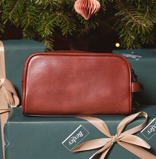 Trousse toilette cuir homme