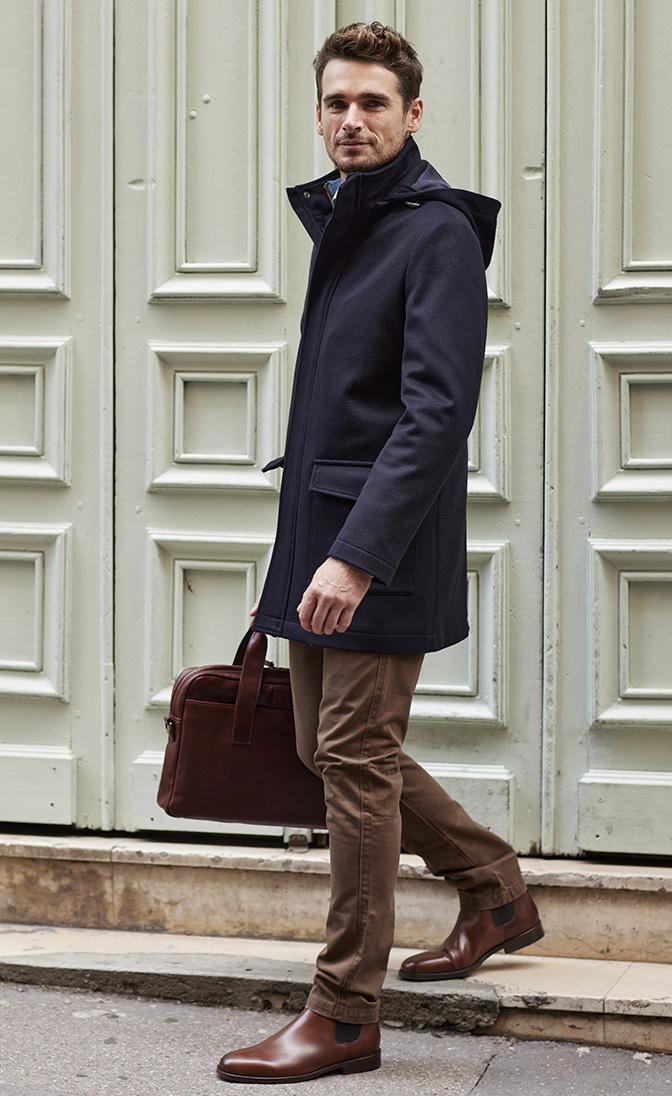 Manteau homme laine cachemire