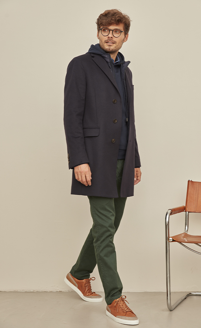 Manteau homme laine cachemire