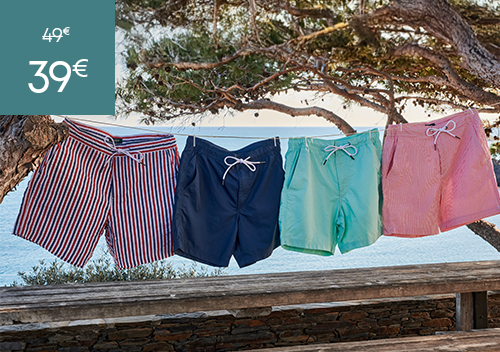 Maillots de bain estivaux à rayures ou unis