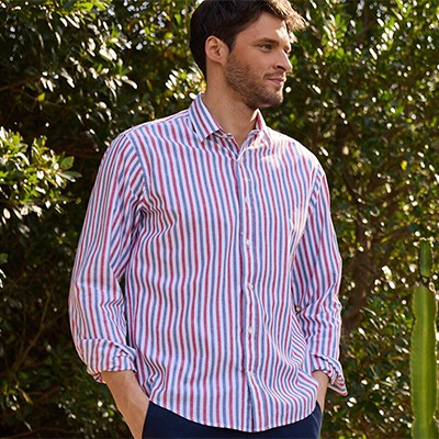Chemises homme coton et lin — SOLDES Bexley