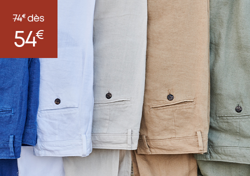 ventes privilèges Pantalons Lin homme