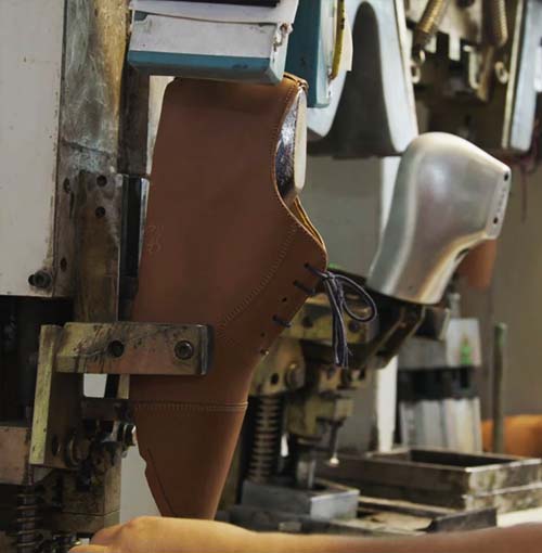 Fabrication chaussures cuir