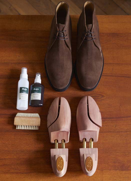 Entretien chaussures daim homme