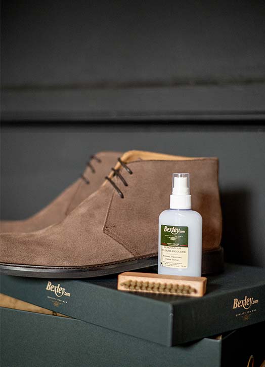 Entretenir chaussures daim