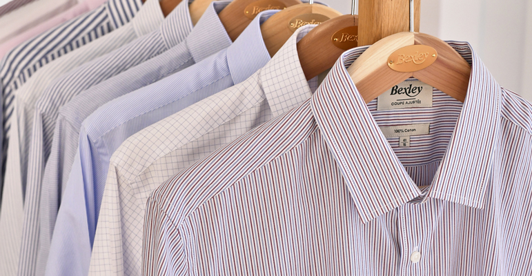 Chemises Bexley sur cintres