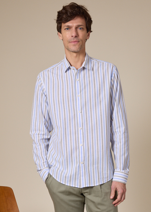 chemise bleu marine coupe Confort