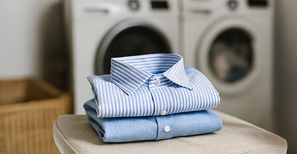Préparation lavage chemise homme