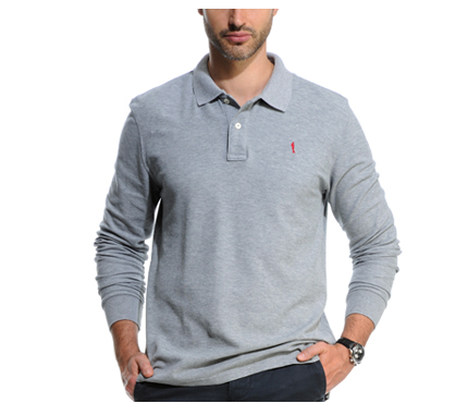 Polo homme coupe confort manches longues Bexley