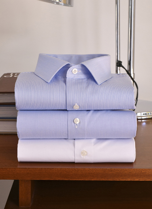 Lot de chemises en lin pour homme, col classique, coloris variés