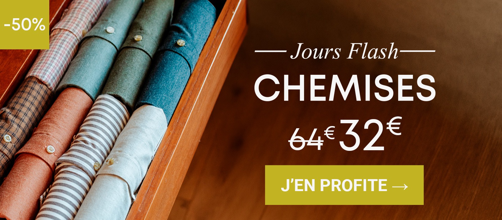 Chemises homme Bexley unies et à rayures à -50 % pour les Jours Flash