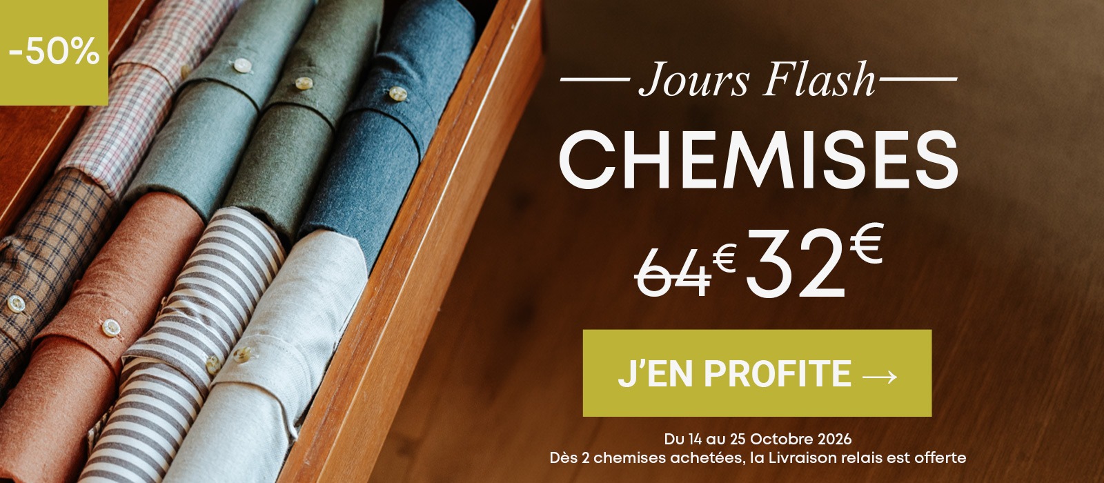 Chemises homme Bexley unies et à rayures à -50 % pour les Jours Flash