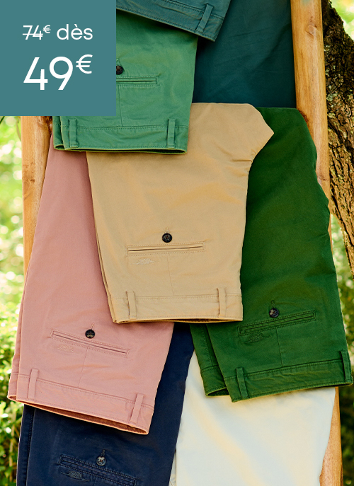 Pantalons en coton de différentes couleurs pour un style décontracté ou chic