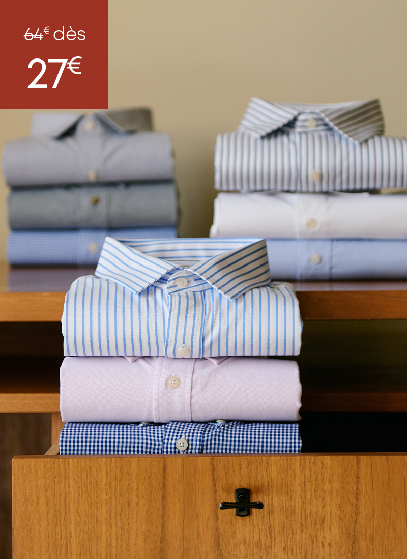 Chemise Homme Bexley Taille 41/16 (L) 100% Coton - Neuve Sans étiquettes, Bleu Et Blanc, Classique !