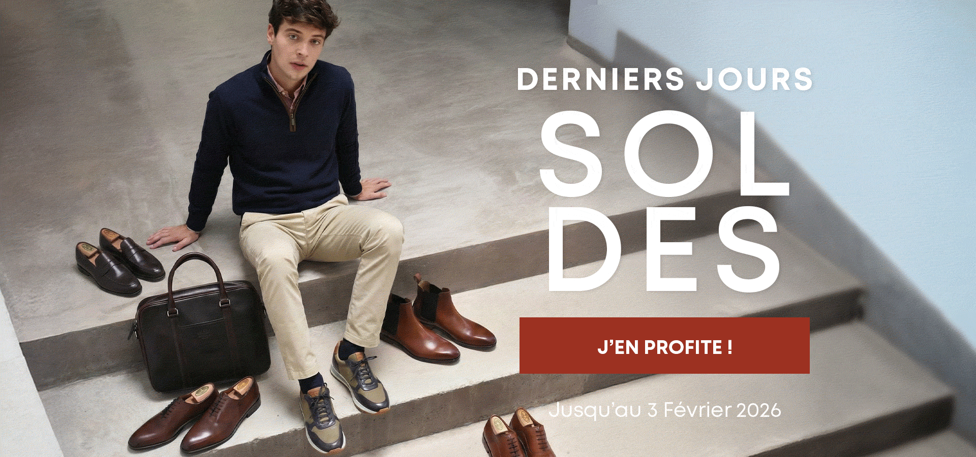 Chaussures et v&ecirc;tements homme soldes