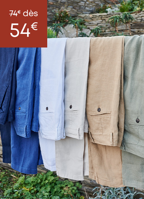 Pantalons en coton de différentes couleurs pour un style décontracté ou chic