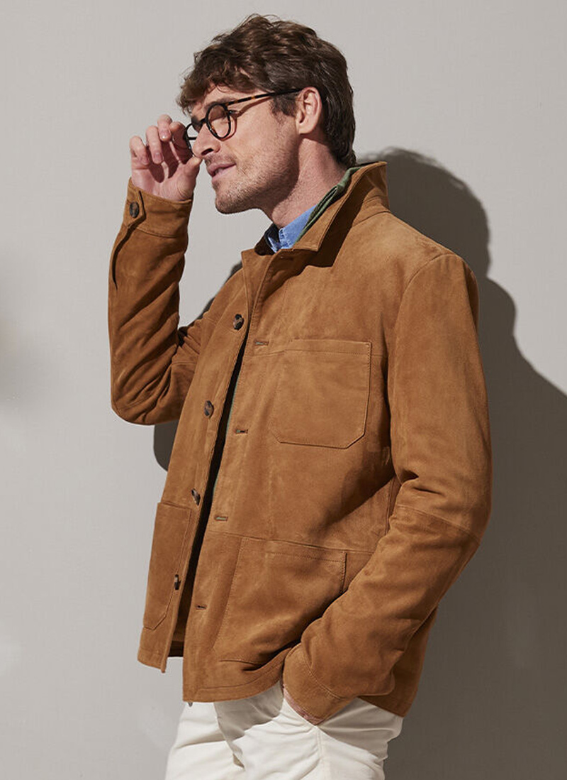 veste cuir homme