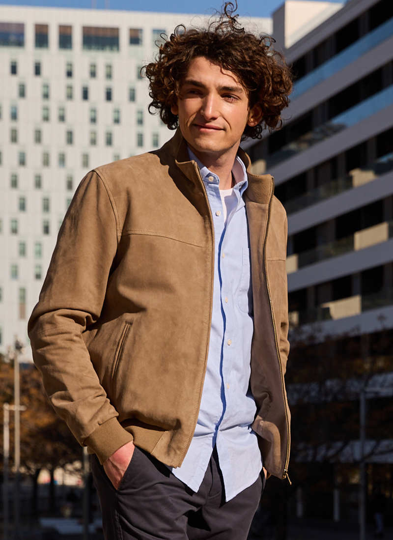 Vestes cuir homme